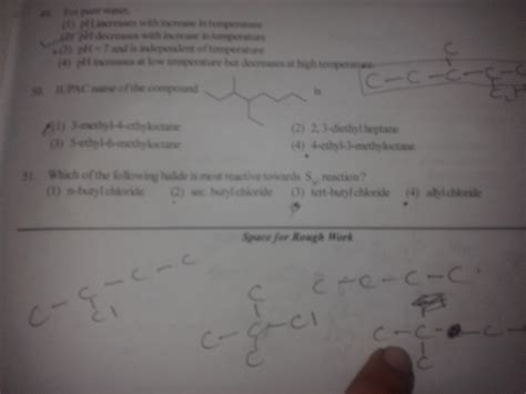 Which one is more reactive towards SN1 reaction 1)tert butyl chloride 2 ...