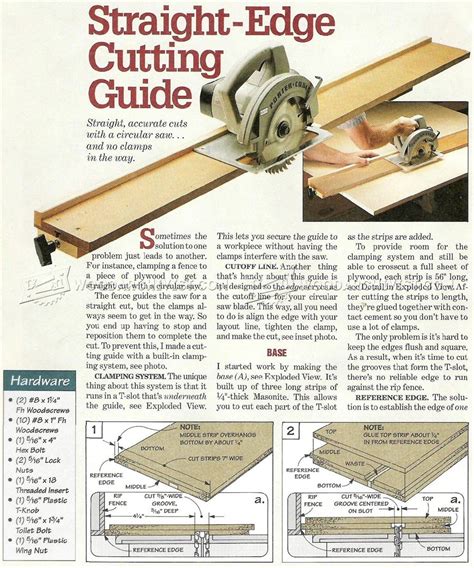 DIY Circular Saw Guide • WoodArchivist