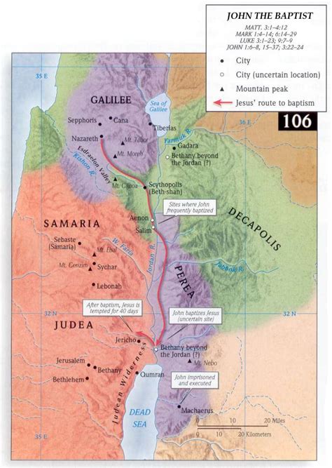 Bible Maps New Testament I Holy Land Map Time Jesus | Yale Bible Study