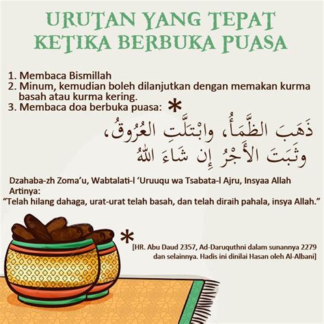 Doa Buka Puasa Ramadhan Menurut Sunnah at Doa