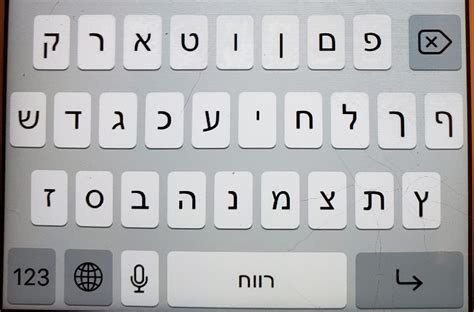 Standard iPhone Hebrew Keyboard for Yiddish – shoshke.net/kompyuteray