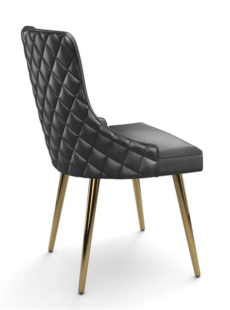 4017 Modern Restaurant Chair - Metal Legs - Diamond Design Outer Back ...