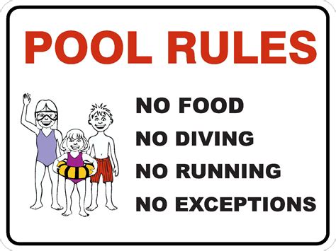 POOL RULES | Discount Safety Signs Australia