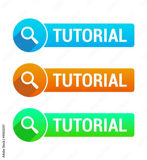 Tutorial Banner Stock Vector | Adobe Stock