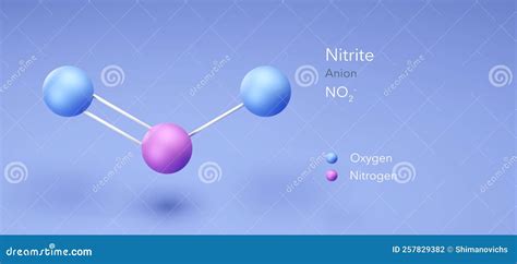 Nitrite, Molecular Structures, Ion, 3d Model, Structural Chemical ...