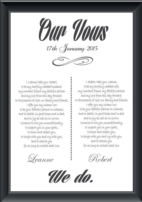 Printable Traditional Wedding Vows - Image to u