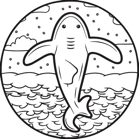 Whale Shark coloring pages. Whale Shark outline for coloring book ...