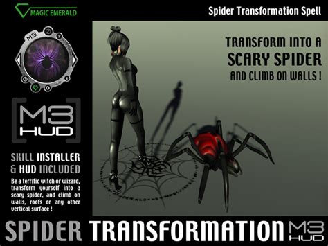 Second Life Marketplace - Spider Transformation Spell HUD [M3-HUD ...