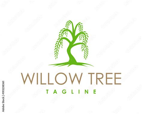 Willow Tree Symbol Logo Vector Stock Vector | Adobe Stock