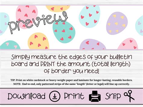 Printable Border for Classroom Bulletin Board in Decorative - Etsy