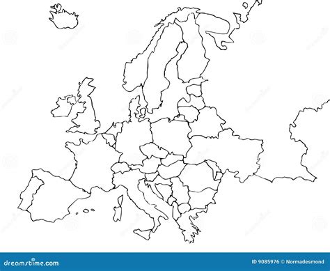 Blank Europe Map Download