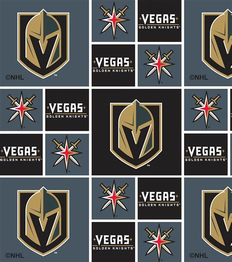 Vegas Golden Knights Cotton Fabric -Block | JOANN