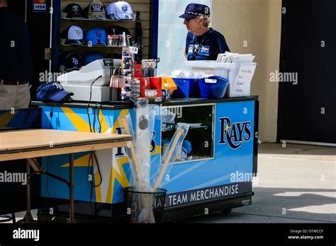 Tampa Bay Rays Souvenir Merchandise Vendor at Spring Training Stock ...