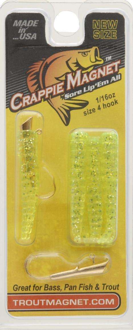 Trout Chartreuse/Silver Crappie Magnet Size 4 Hook 1/16 Ounce - USA ...