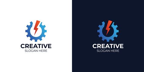 engineer logo set in modern style 7958298 Vector Art at Vecteezy