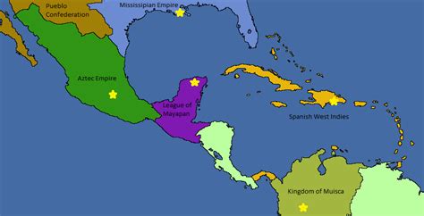 Map Of Mesoamerica | Color 2018