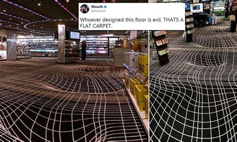 Photograph of baffling optical illusion carpet confuses the Internet ...