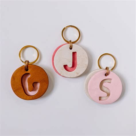 How to Make Clay Monogrammed Keychains — The Green Mad House