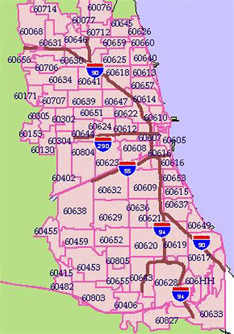 Chicago Zip Code Map