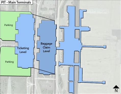 Pittsburgh Airport PIT Airside D Map