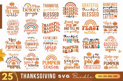 Thanksgiving SVG Bundle By Regulrcrative | TheHungryJPEG