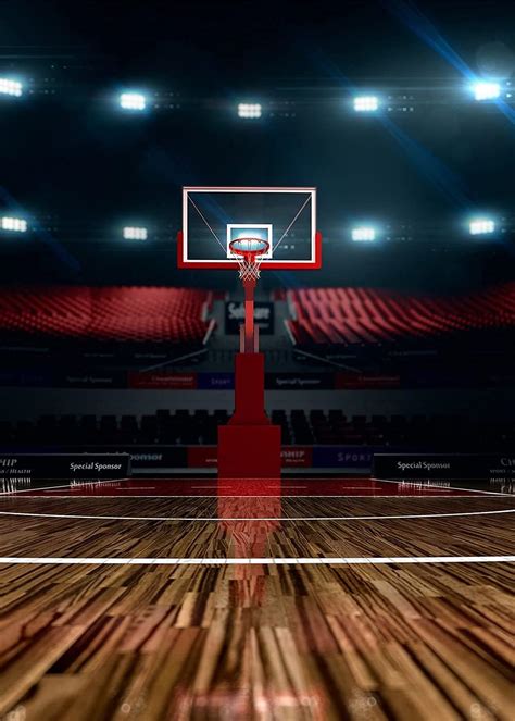 Amazon.com : Basketball Court Background Indoor Photography Backdrop ...