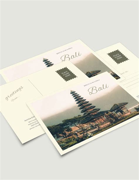 Travel Postcard Template in PSD, Illustrator, Publisher, PDF, Word ...