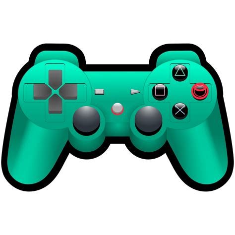 Clipart - Color PlayStation Controller