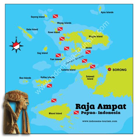 Raja Ampat Map - Map of Raja Ampat Islands In West Papua, Indonesia