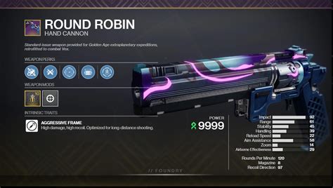 Round Robin PVP God Roll - Deltia's Gaming