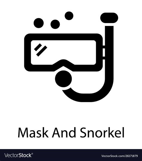 Scuba mask Royalty Free Vector Image - VectorStock