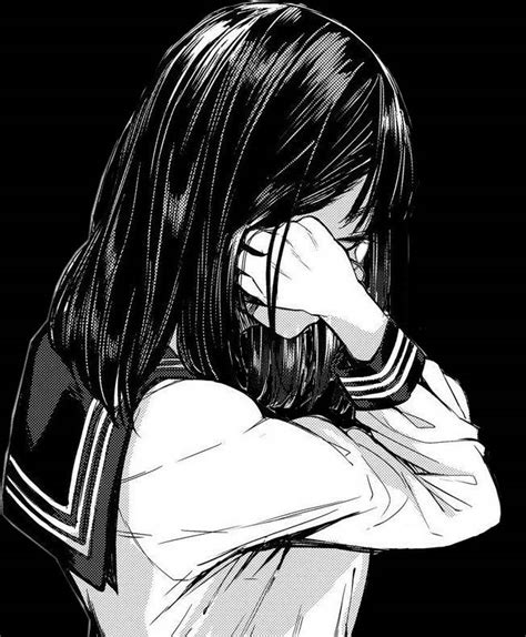 Top 999+ Sad Anime Girl Black And White Wallpapers Full HD, 4K Free to Use