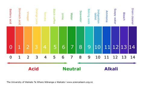 Ph Scale Chart With Examples