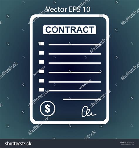 Signing Contract Vector Illustration Stock Vector (Royalty Free ...