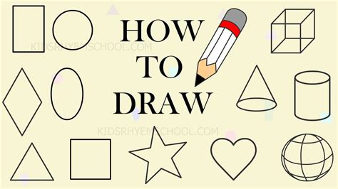 How To Draw 3d Shapes Step By Step For Kids