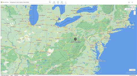 Morgantown, West Virginia Map