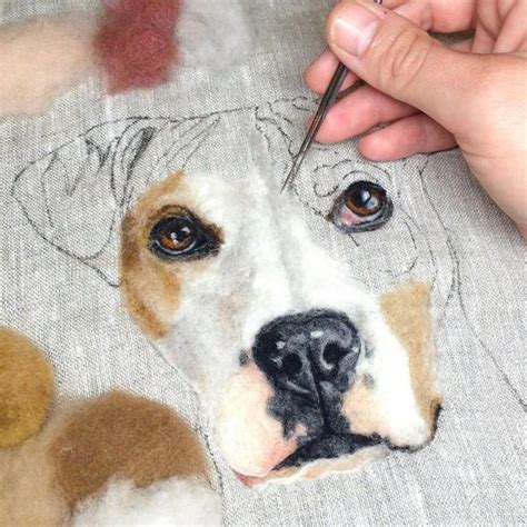 Artist Uses Needle And Wool To “Paint” Realistic Portraits Of Animals ...