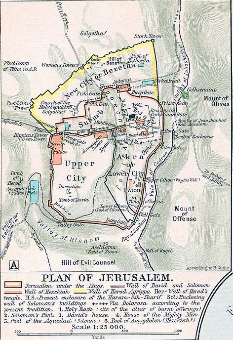 Map of Ancient Jerusalem