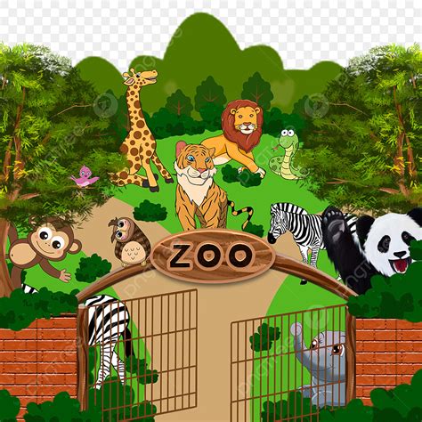 Zoo Animals PNG Transparent, Small Animals In The Zoo, Zoo Clipart ...