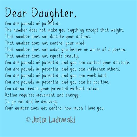 Pounds of Potential: A father's letter to his daughter