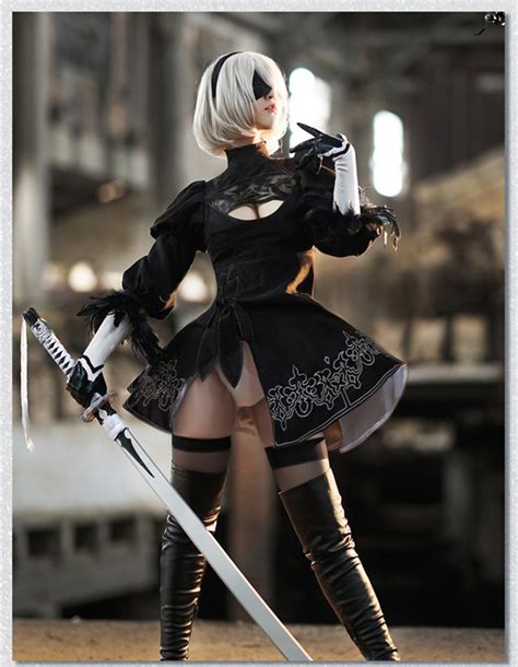 Custom-made-Nier-Automata-cosplay-actress-2B-cosplay-costume-Halloween ...