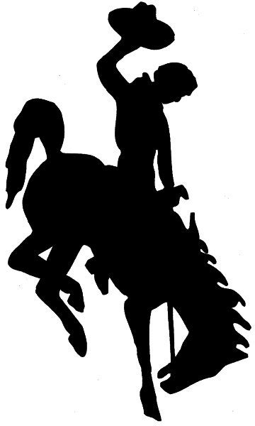 Bucking Horse Silhouette at GetDrawings | Free download