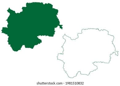 Nashik District Maharashtra State Nashik Division Stock Vector (Royalty ...