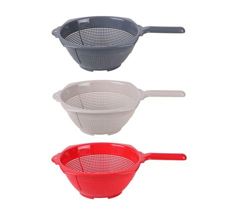 Plastic Colander Strainer With Handle Food Rice Pasta Fruit Veg Washing ...