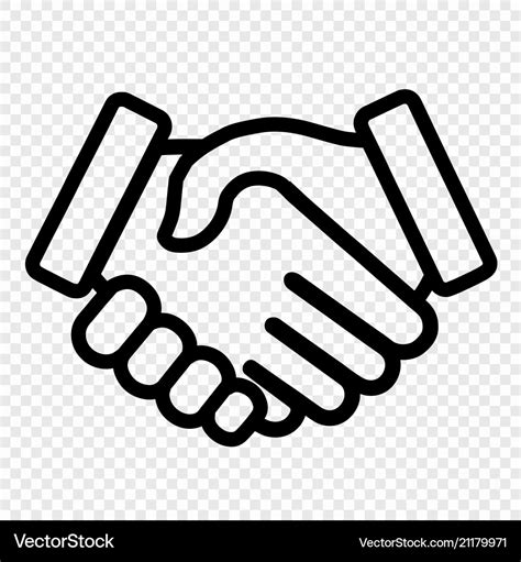 Handshake icon Royalty Free Vector Image - VectorStock