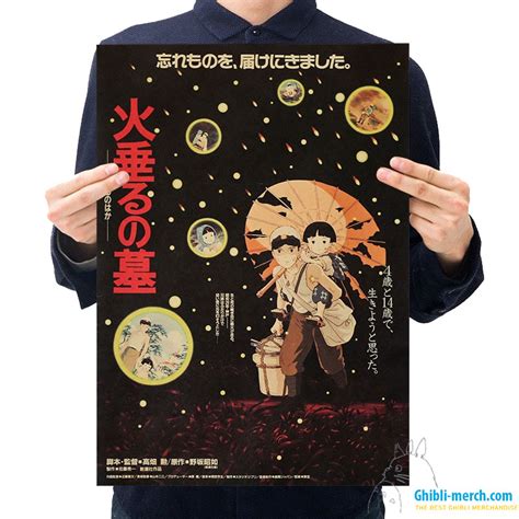 Grave Of The Fireflies Poster Brightness Size 51*35cm | Ghibli Merch Store