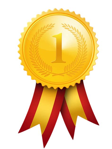 Gold medal PNG transparent image download, size: 900x1200px