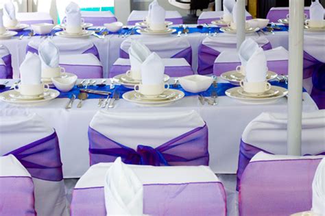 Purple Wedding Venue Decorations