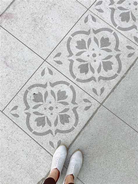 Concrete Tile Stencil Floor Stencil for Painting Floor - Etsy