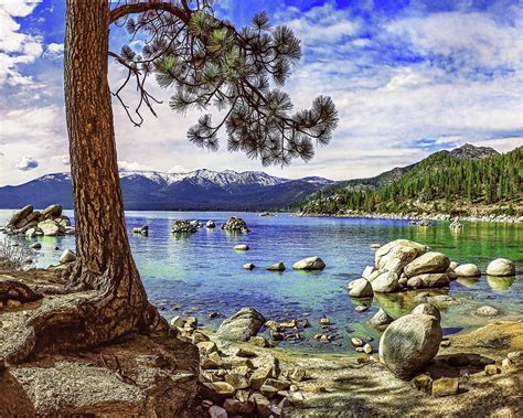 SAND HARBOR STATE PARK, Lake Tahoe, Nevada Photograph by Don Schimmel